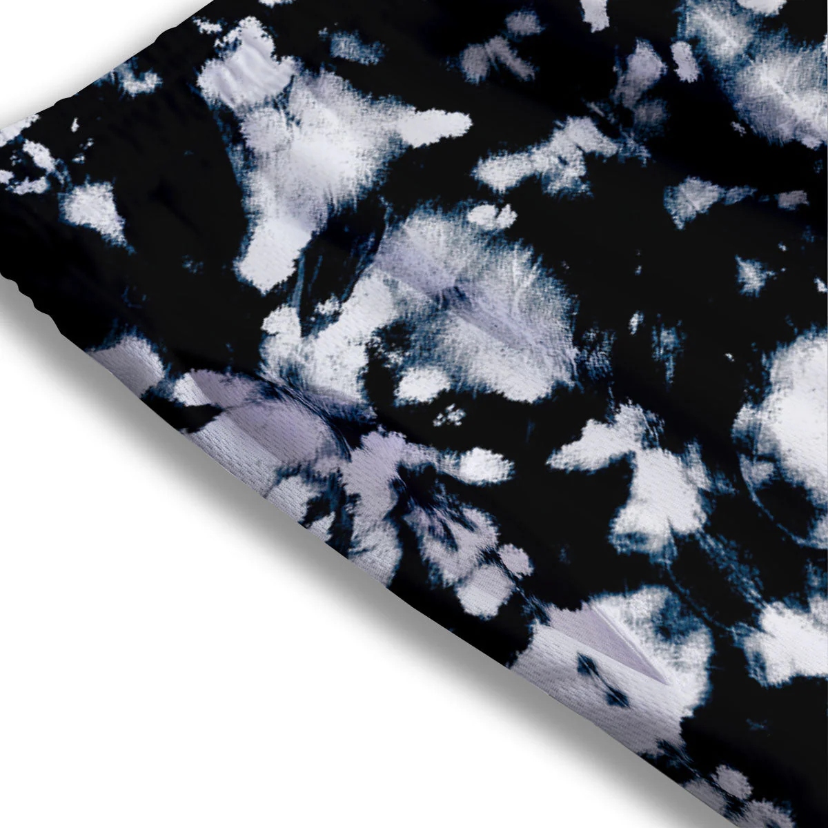 Tie Dye Black Backed Print Mesh Shorts - Image 3