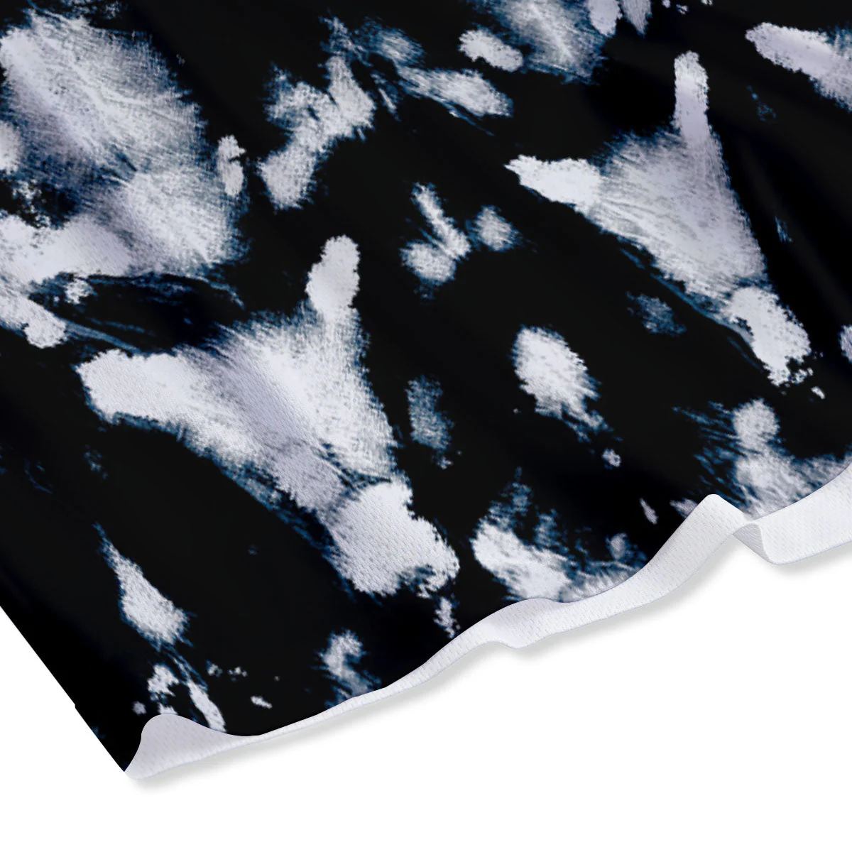 Tie Dye Black Backed Print Mesh Shorts - Image 4