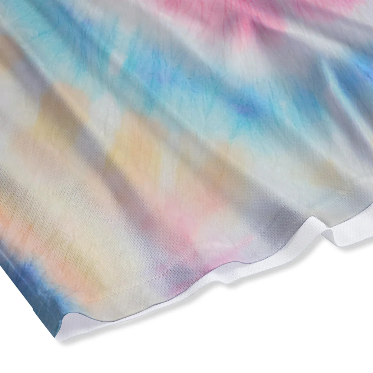 Tie Dye Bright Swirl Print Mesh Shorts - Image 4