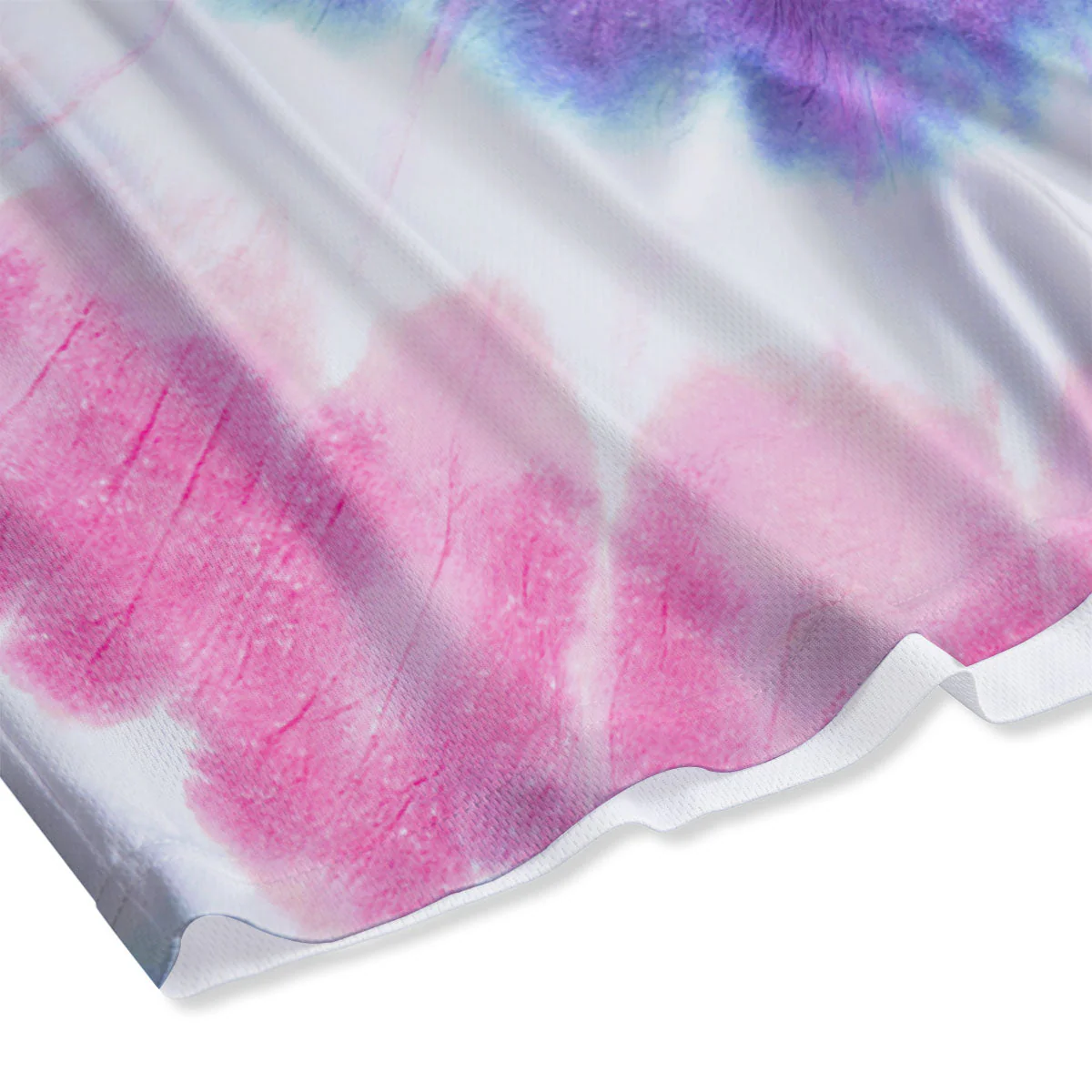 Tie Dye Pastel Spiral Print Mesh Shorts - Image 4