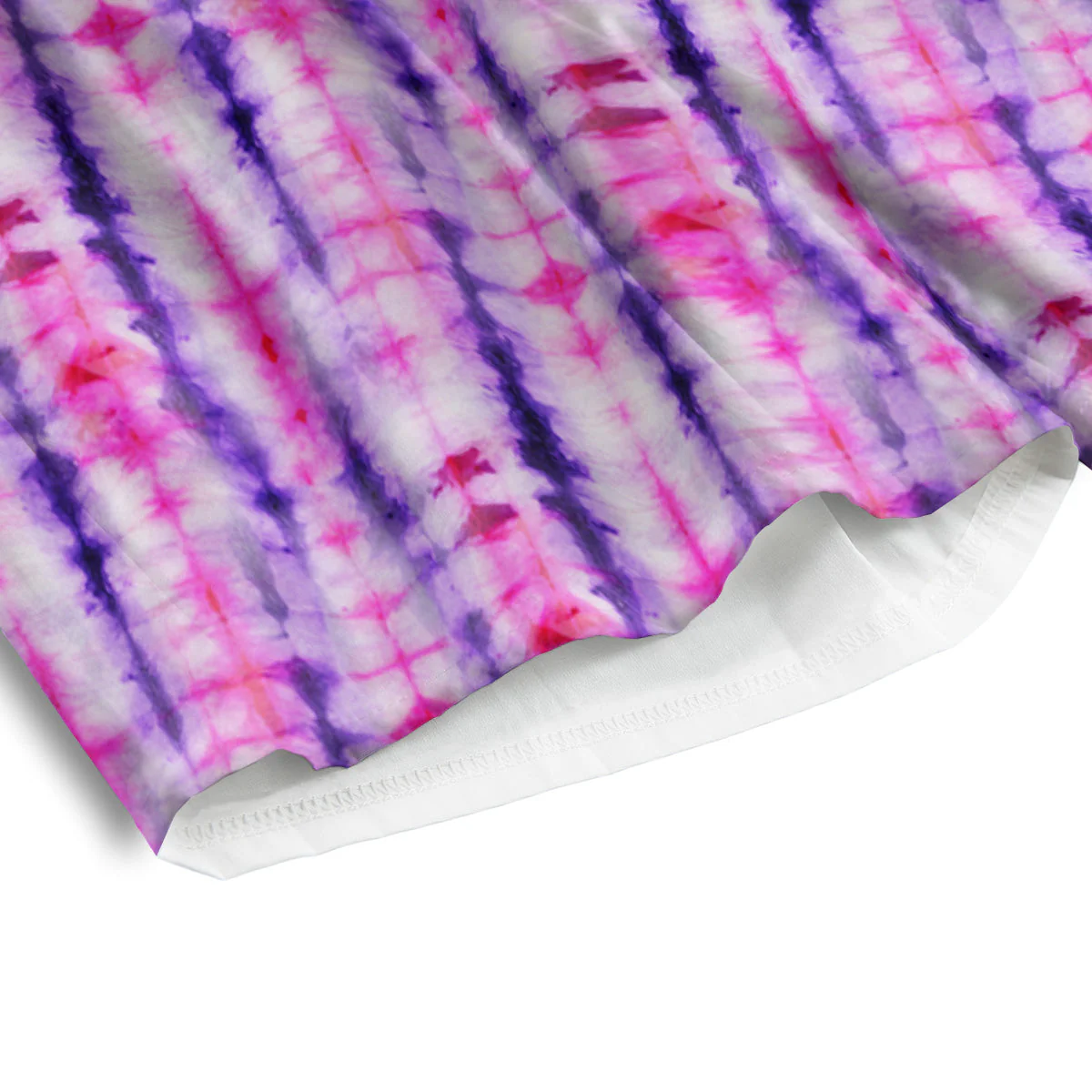 Tie Dye Purple Pink Print Pattern Men's Athletic Shorts - Image 4