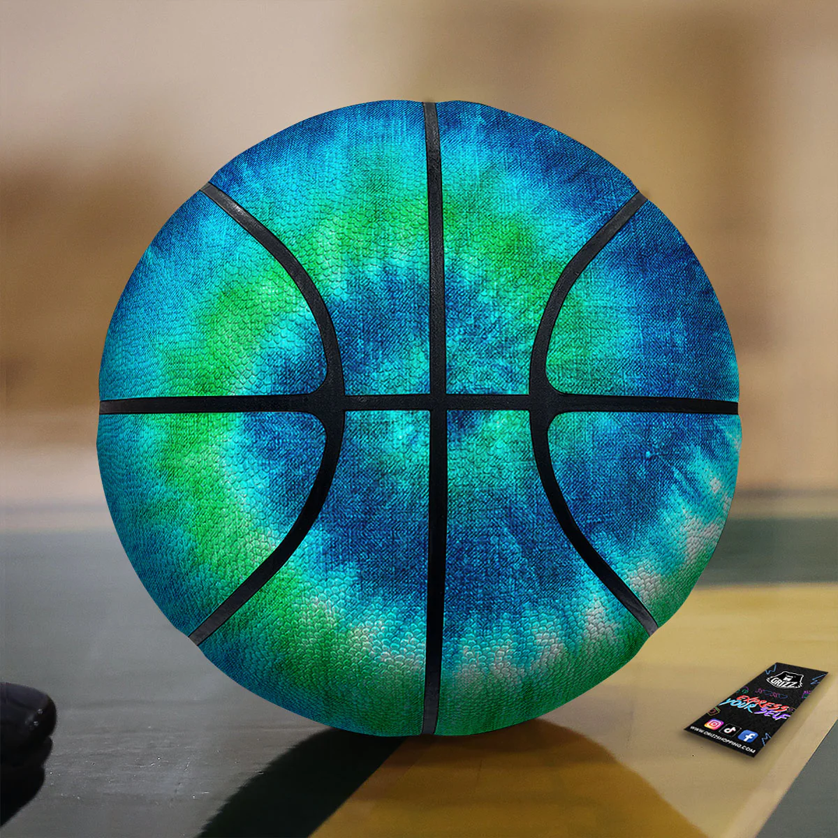 Tie Dye Spiral Print Basketball