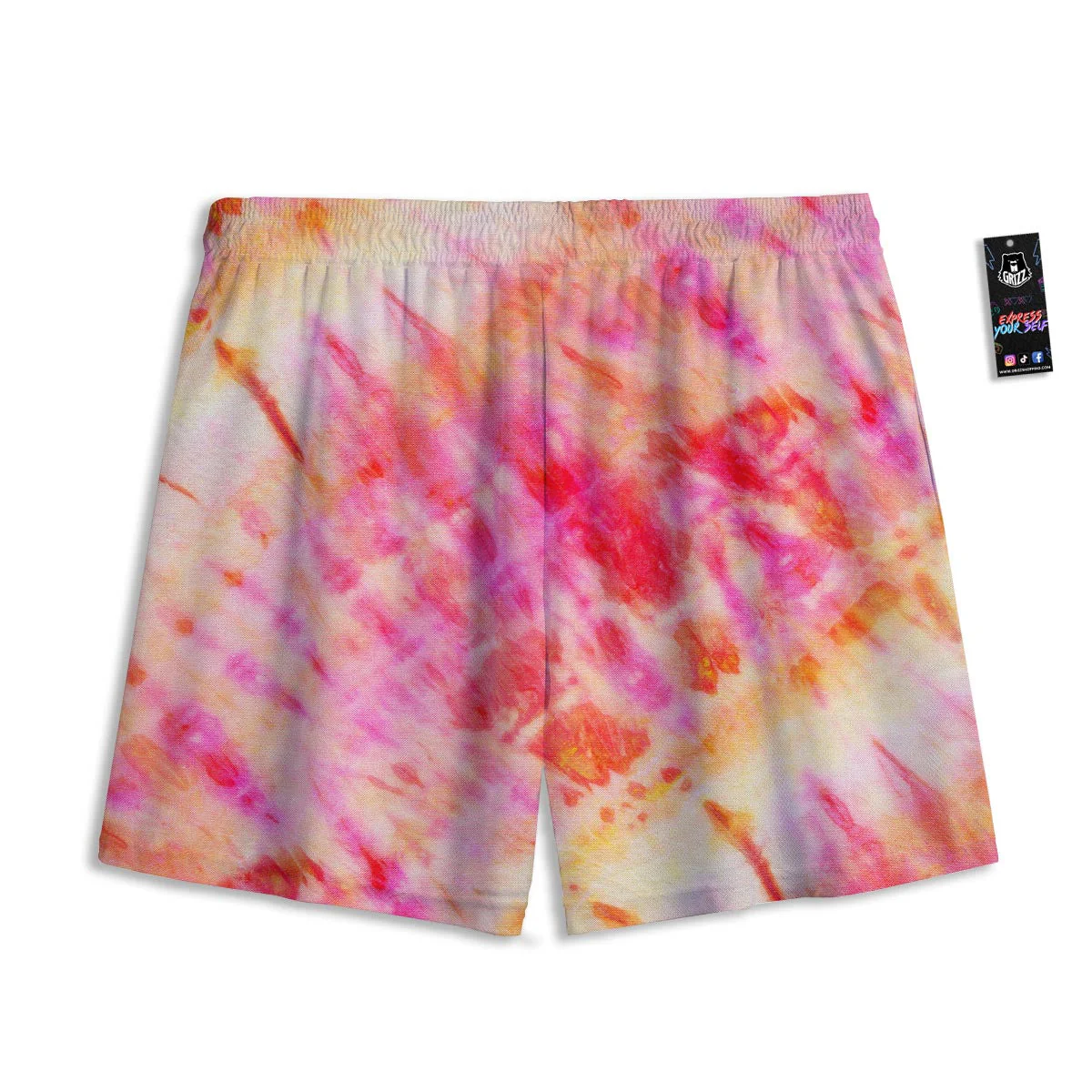 Tie Dye Summer Print Mesh Shorts - Image 2