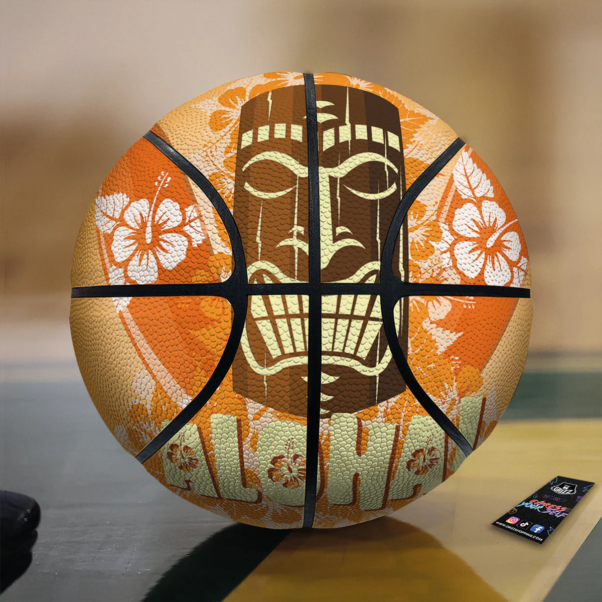 Tiki Aloha Print Basketball