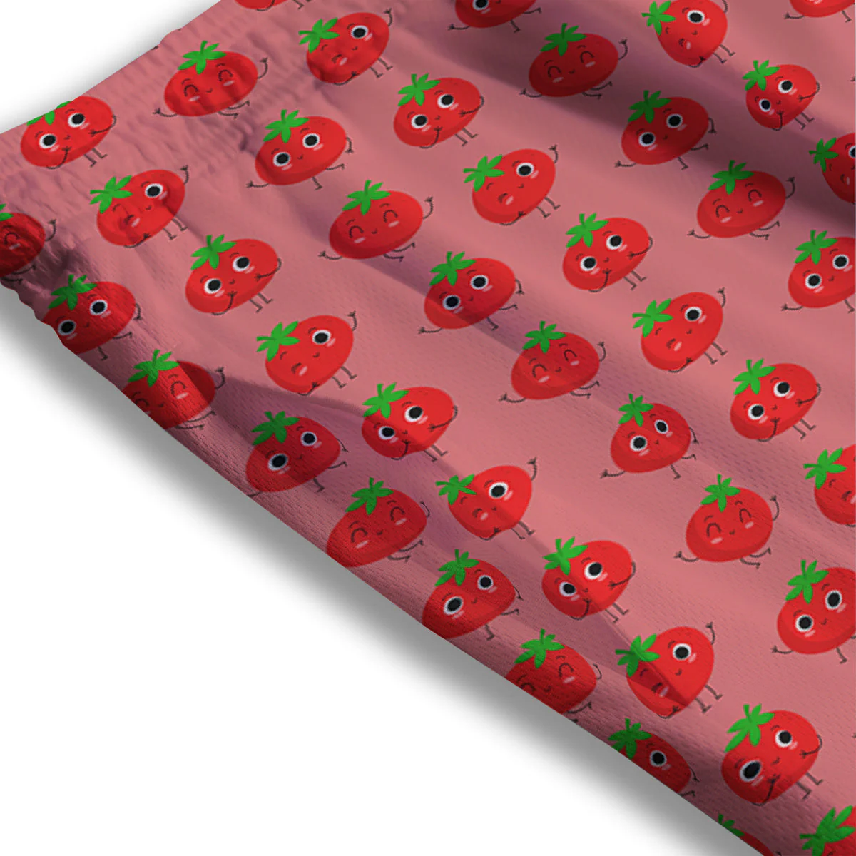 Tomato Cute Print Pattern Mesh Shorts - Image 3