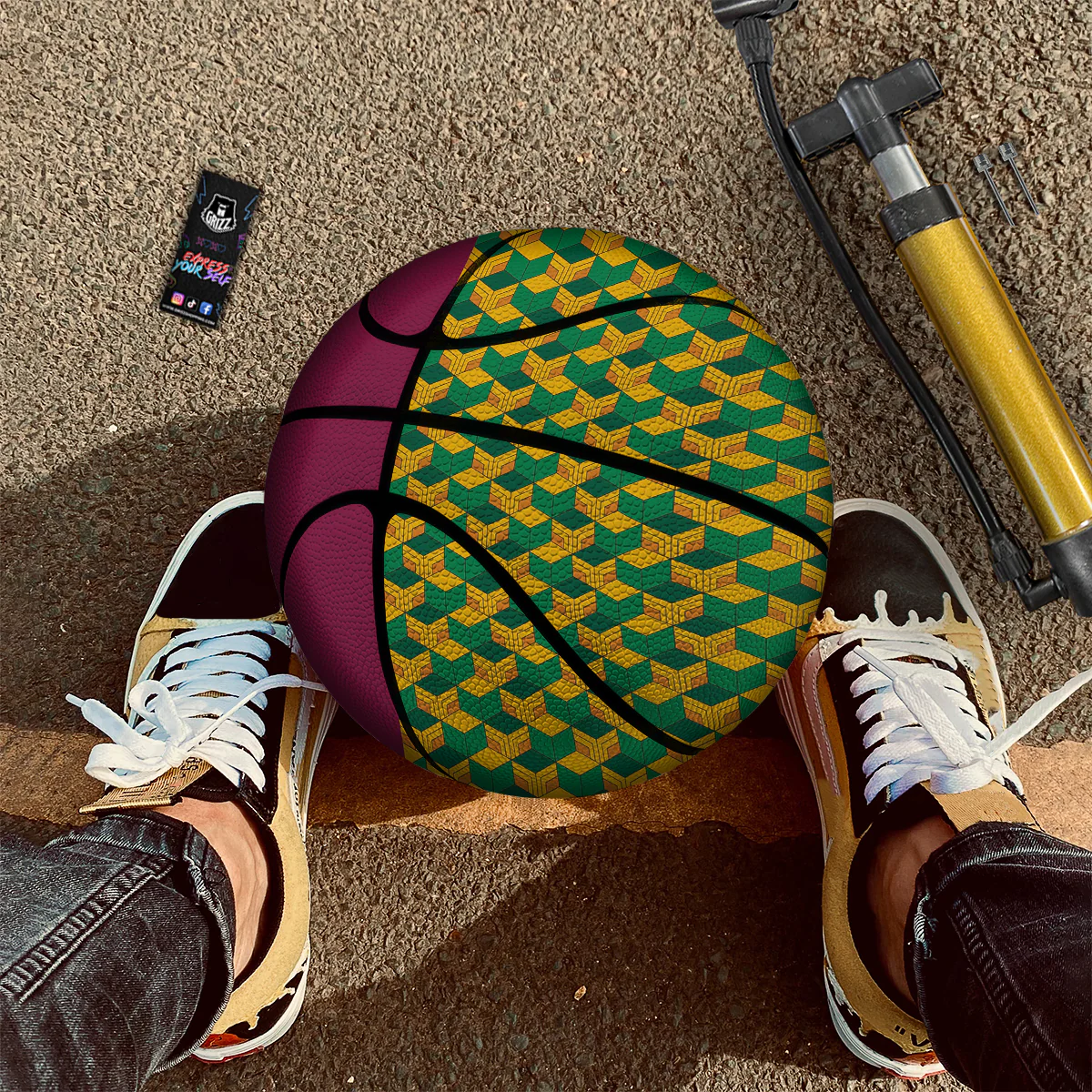 Tomioka Print Pattern Basketball - Image 2