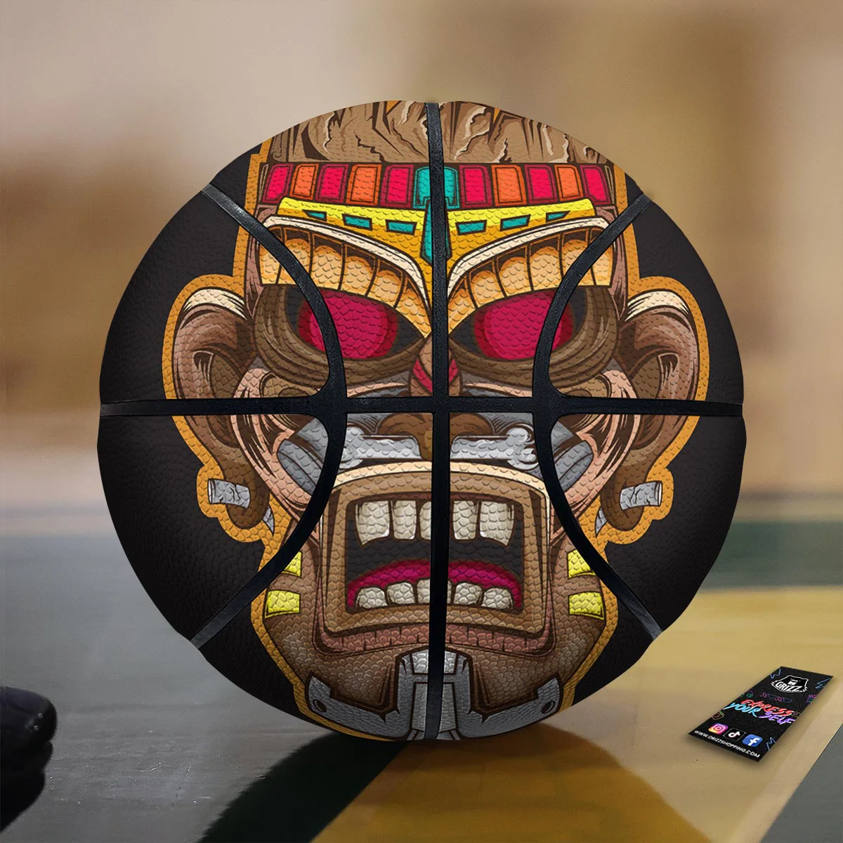 Totem Tiki Print Basketball
