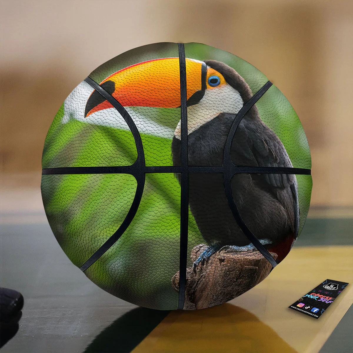 Toucan Aloha Keel-Billed Print Basketball