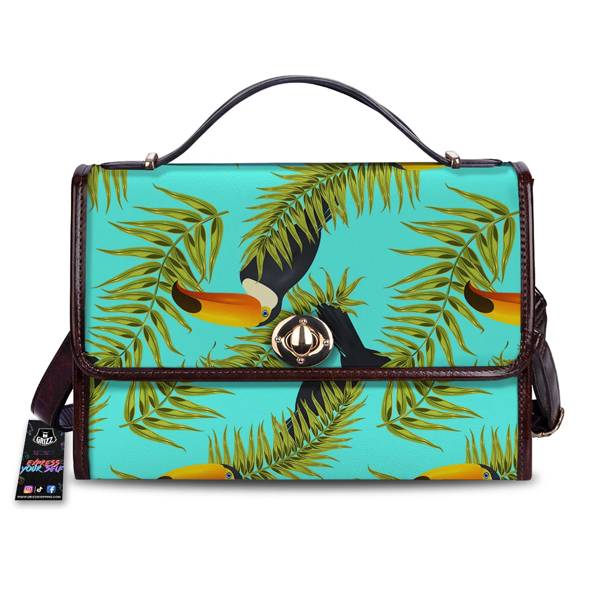 Toucan Toco Print Pattern Women's Satchel Bag