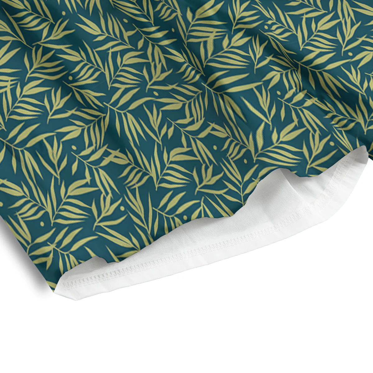 Tree Bamboo Green Print Pattern Men's Athletic Shorts - Image 4