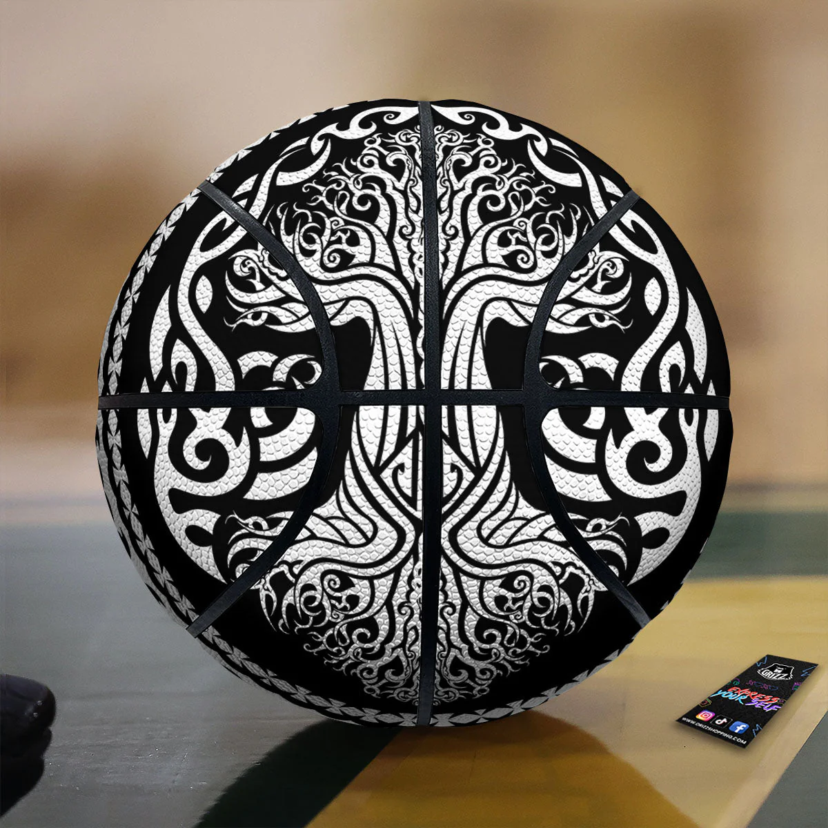 Tree Of Life Viking Print Basketball