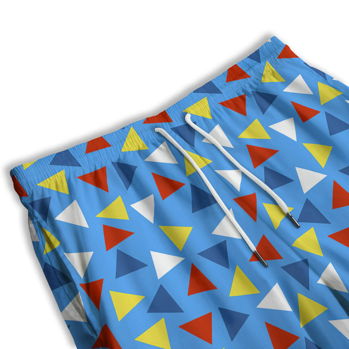 Triangle Autism Awareness Color Print Pattern Men's Athletic Shorts - Image 3