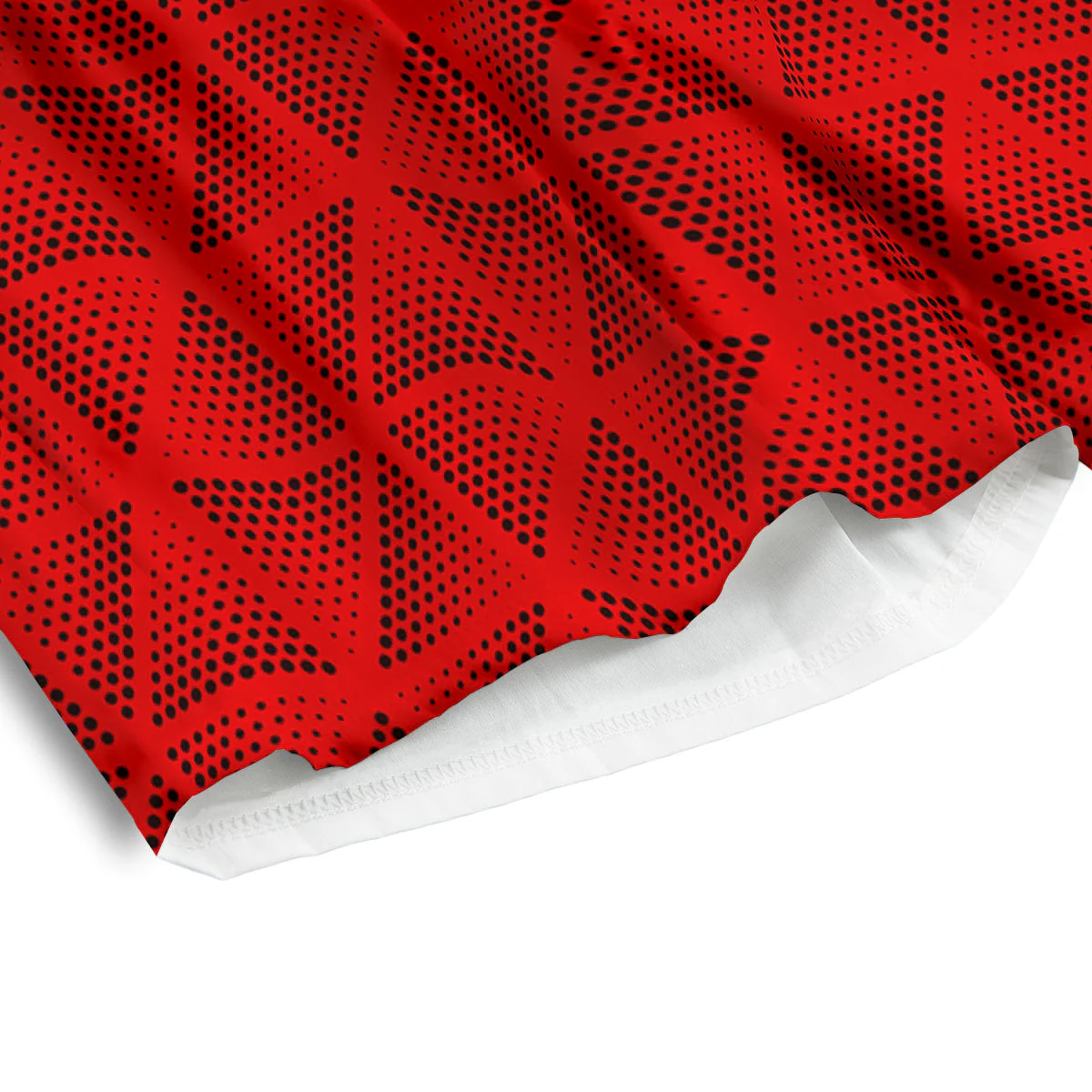 Triangle Dot Geometric Print Pattern Men's Athletic Shorts - Image 4