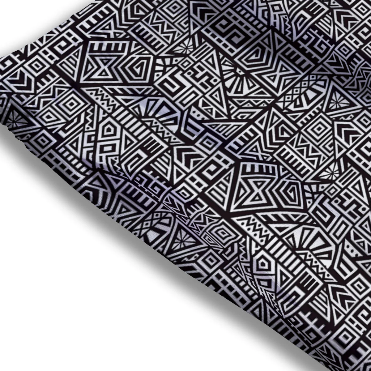 Tribal Ancient Aztec Print Pattern Mesh Shorts - Image 3