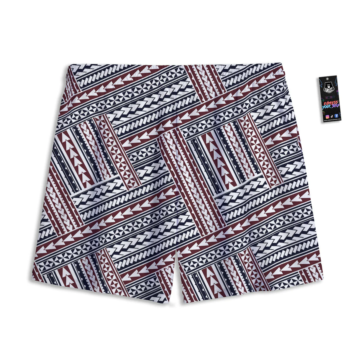 Tribal Maori Print Mesh Shorts - Image 2