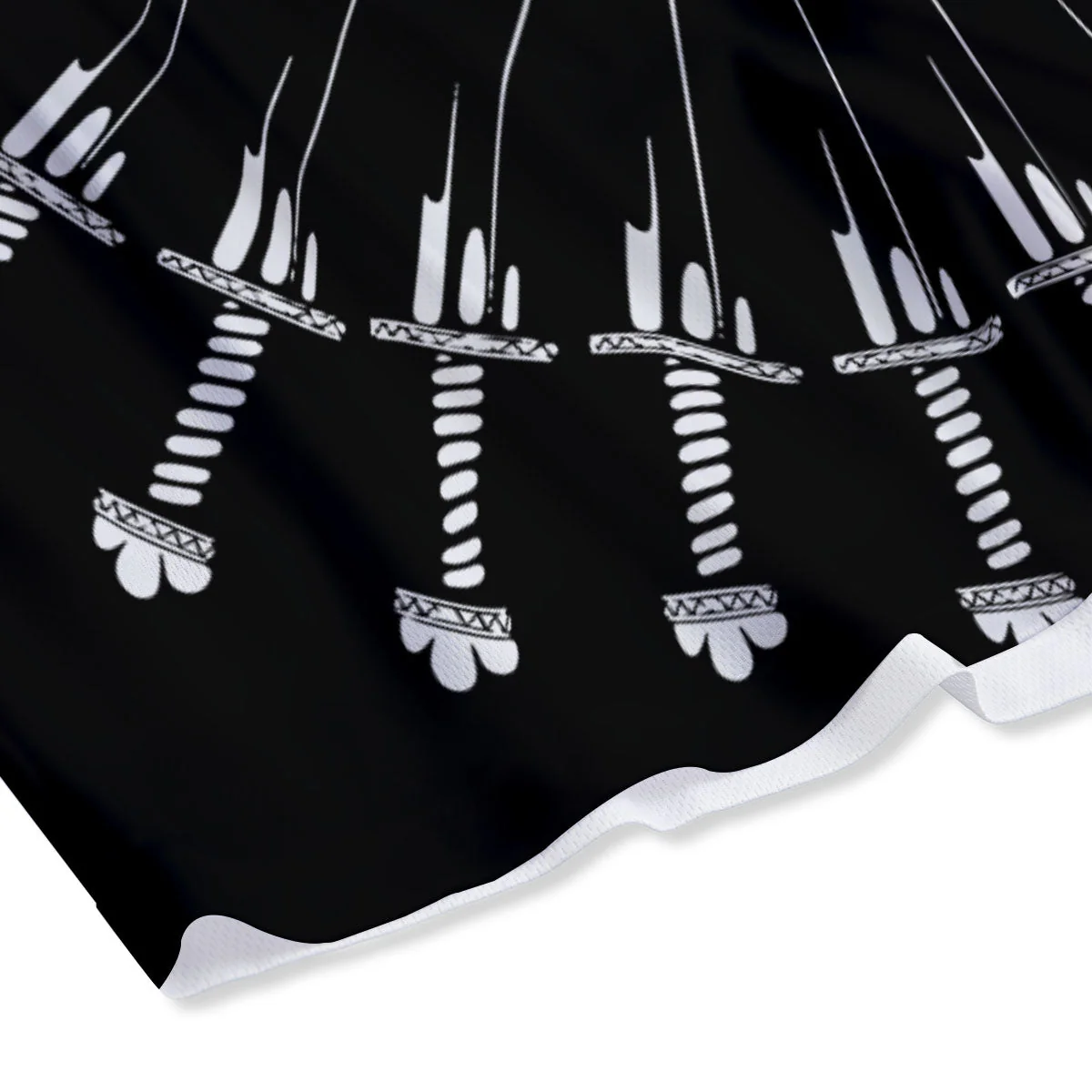 Triple Horn Of Odin Viking Print Mesh Shorts - Image 4
