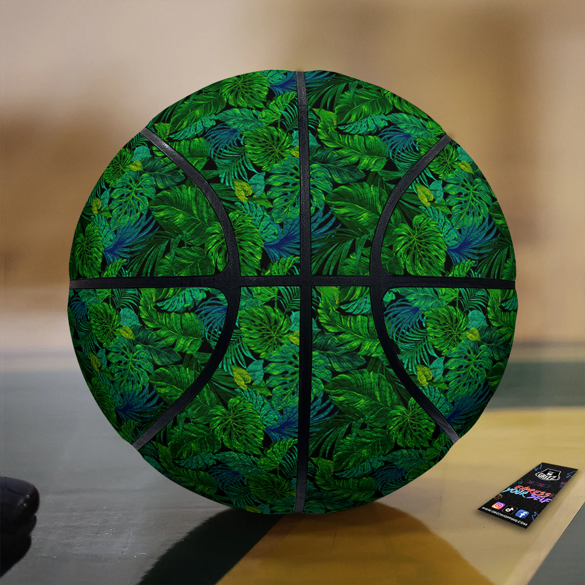 Tropical Aloha Hawaii Print Pattern Basketball