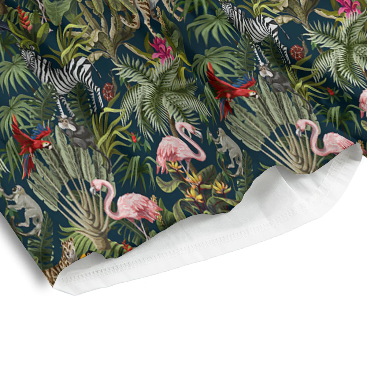 Tropical Cartoon Print Pattern Men's Athletic Shorts - Image 4