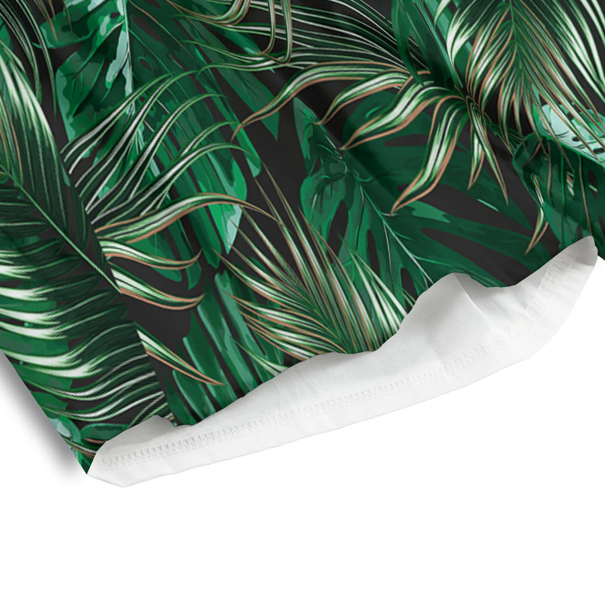 Tropical Palm Tree Print Pattern Men's Athletic Shorts - Image 4