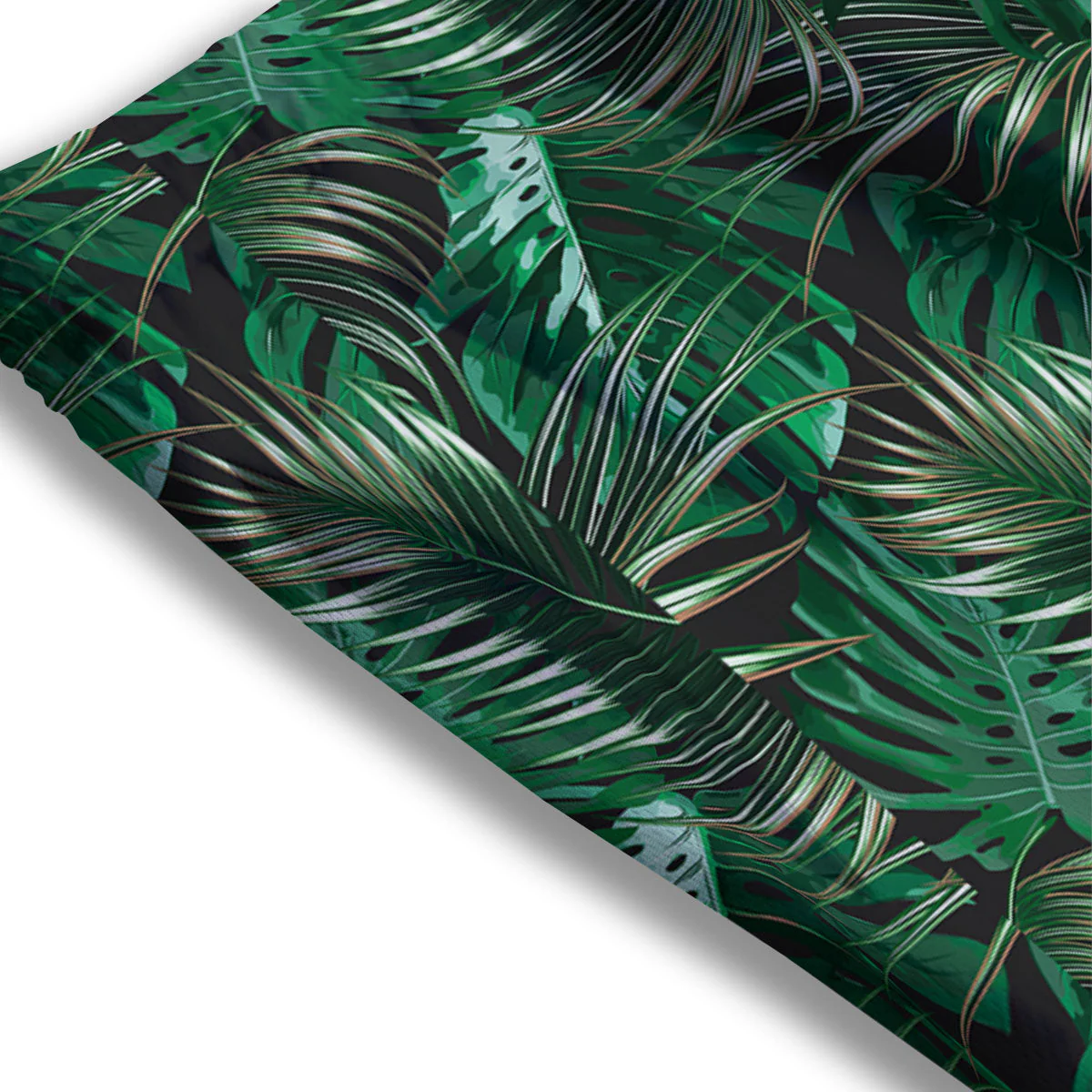 Tropical Palm Tree Print Pattern Mesh Shorts - Image 3