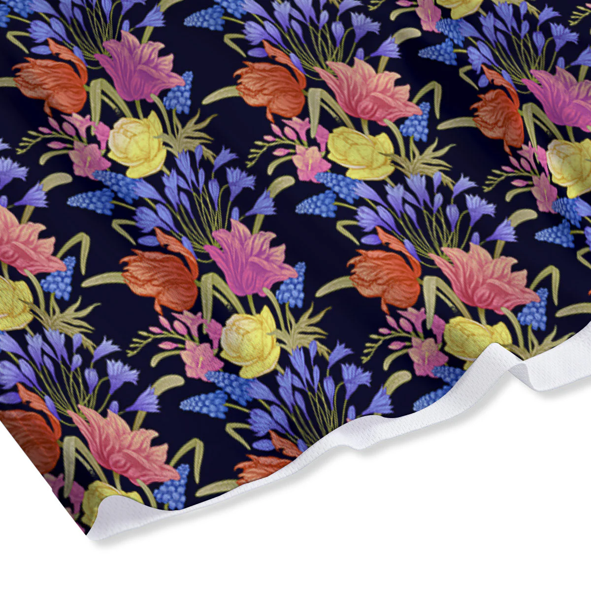 Tulip Colorful Print Pattern Mesh Shorts - Image 4