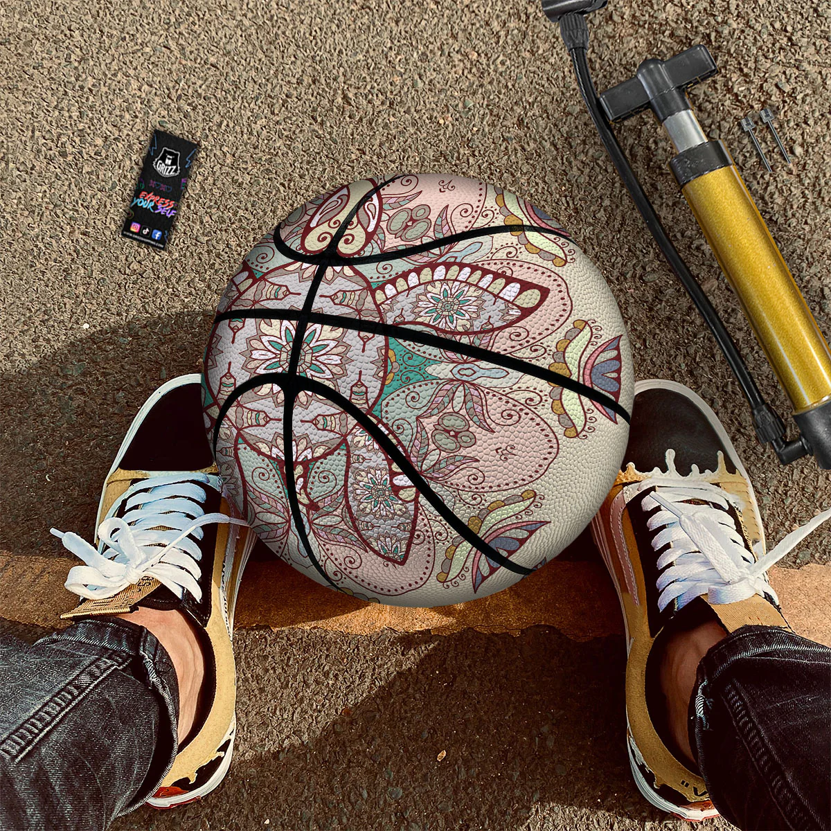 Turtle Polynesian Sea Print Basketball - Image 2