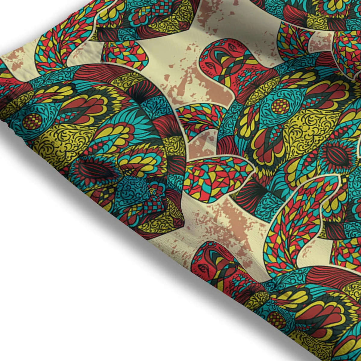 Turtle Tribal Sea Print Pattern Mesh Shorts - Image 3