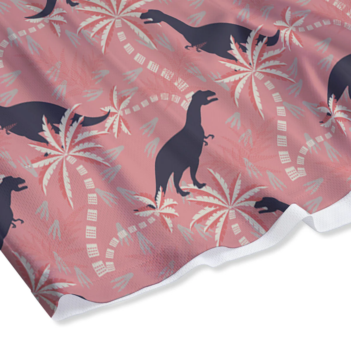 Tyrannosaurus Fossil Print Pattern Mesh Shorts - Image 4