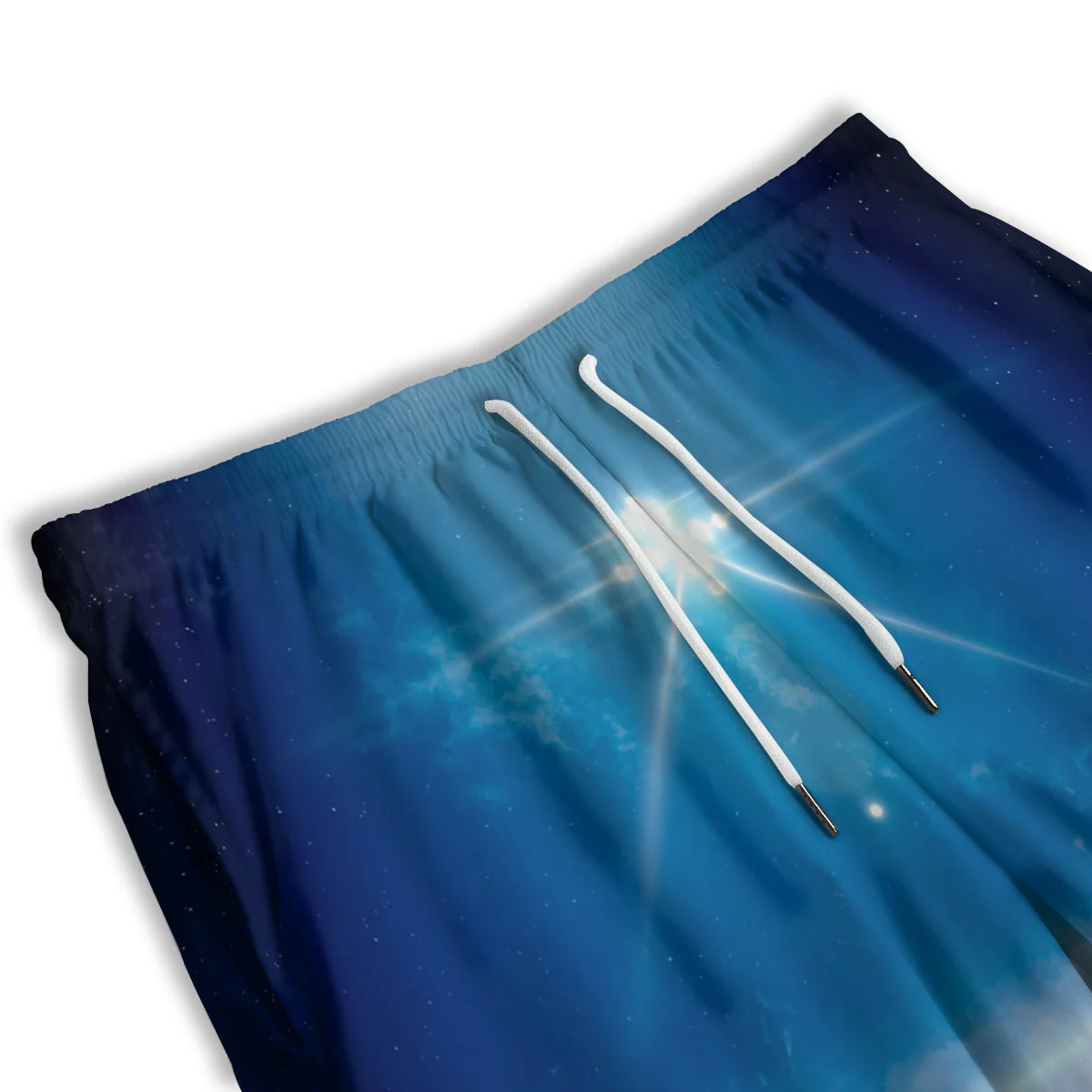 UFO On Planet Earth Print Men's Athletic Shorts - Image 3