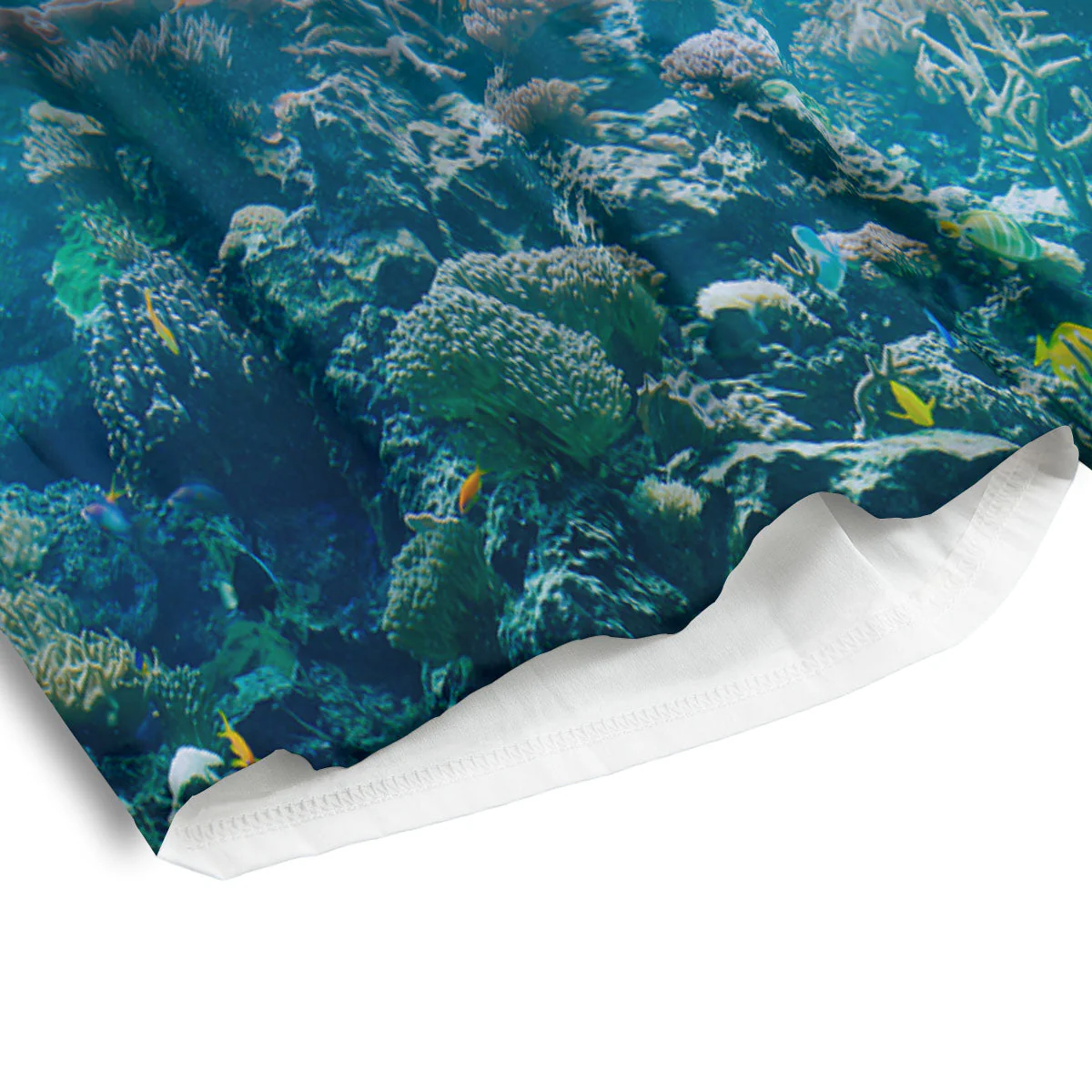 Underwater Ocean Print Men's Athletic Shorts - Image 4