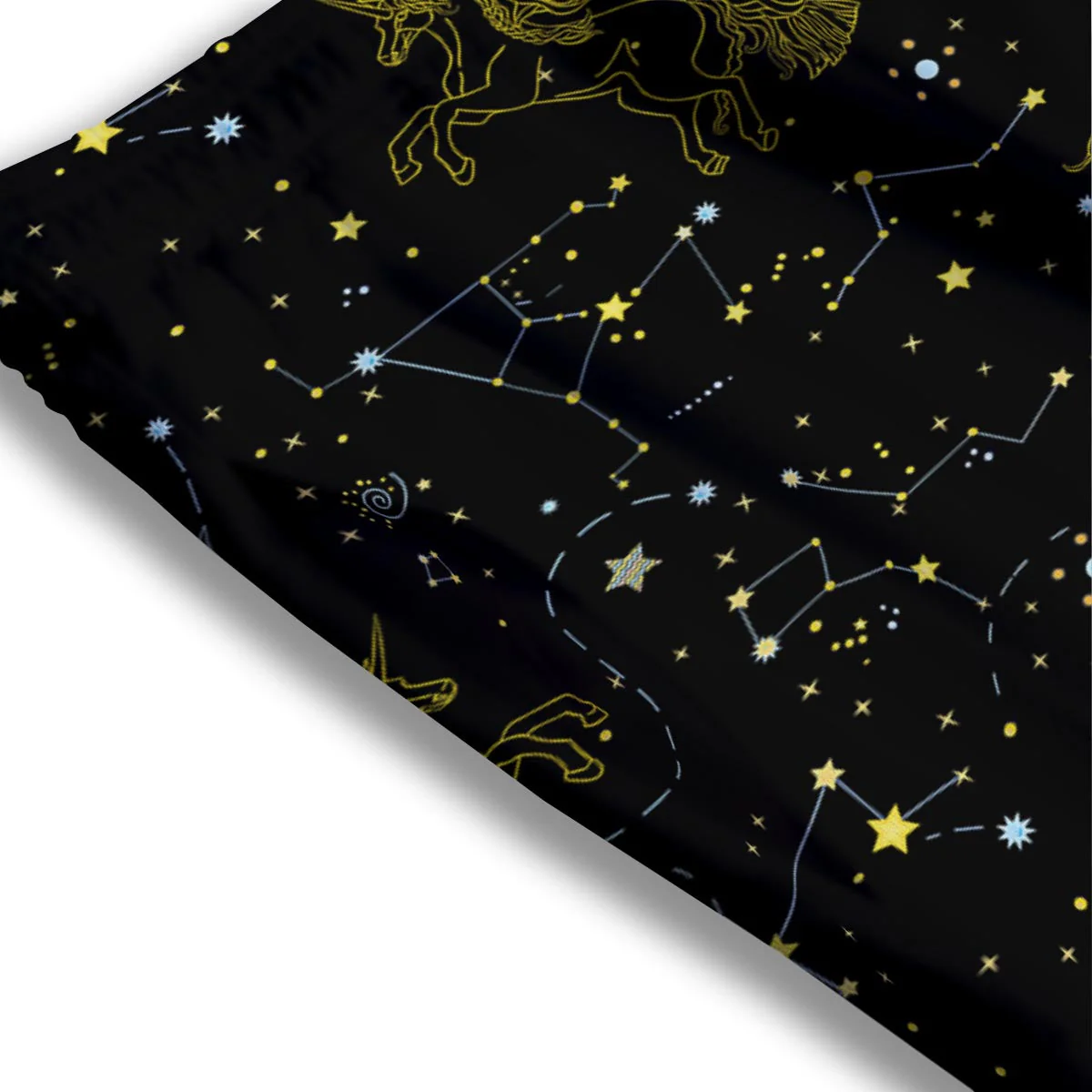 Unicorn Star Space Print Pattern Mesh Shorts - Image 3