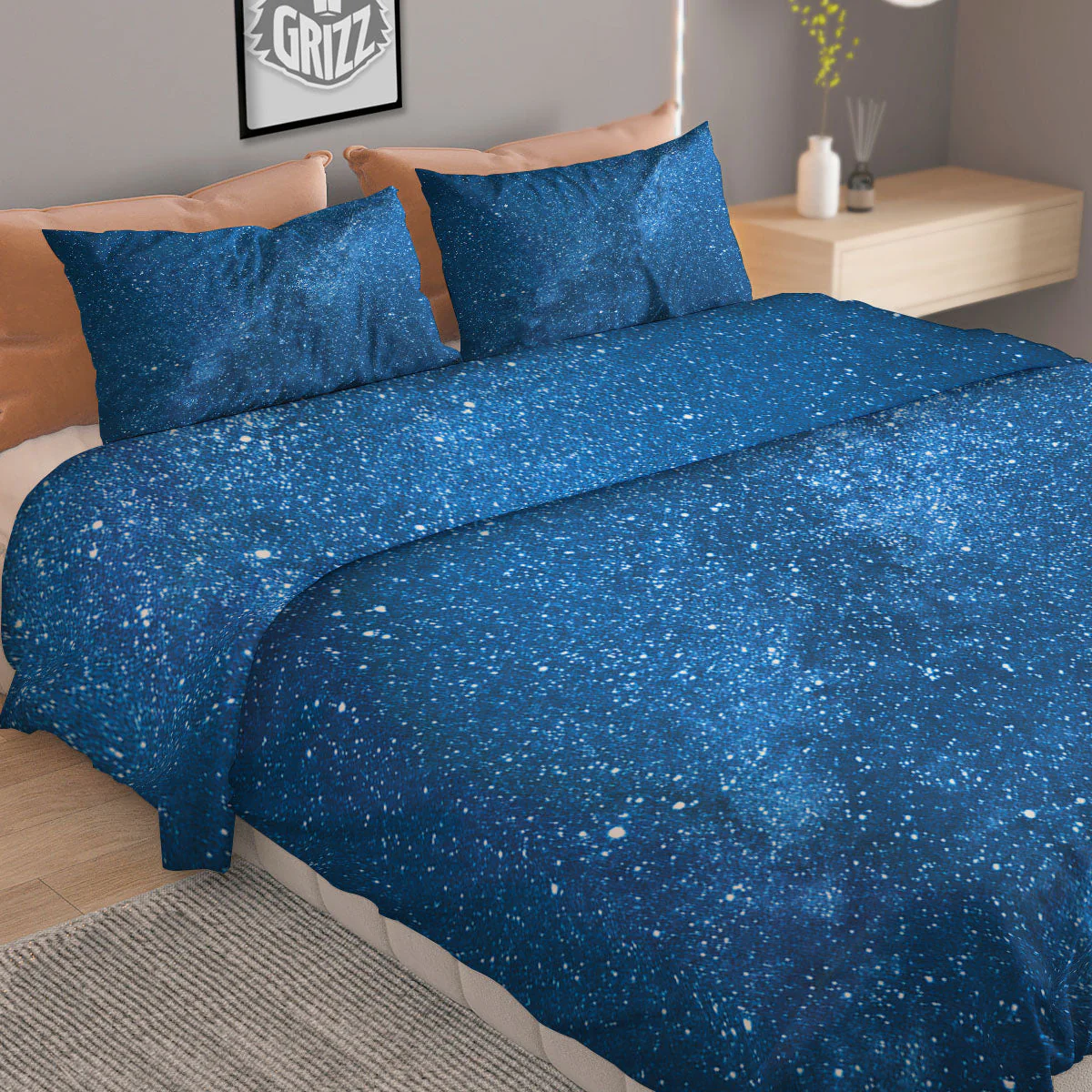 Universe Galaxy Milky Way Print Duvet Cover Bedding Set - Image 2