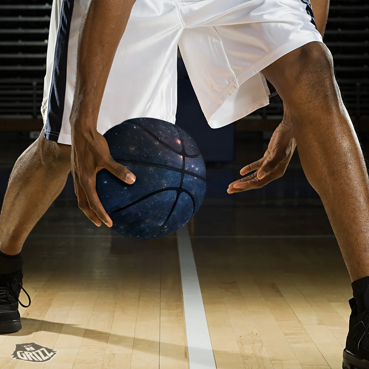 Universe Galaxy Space Dark Nebula Print Basketball - Image 3