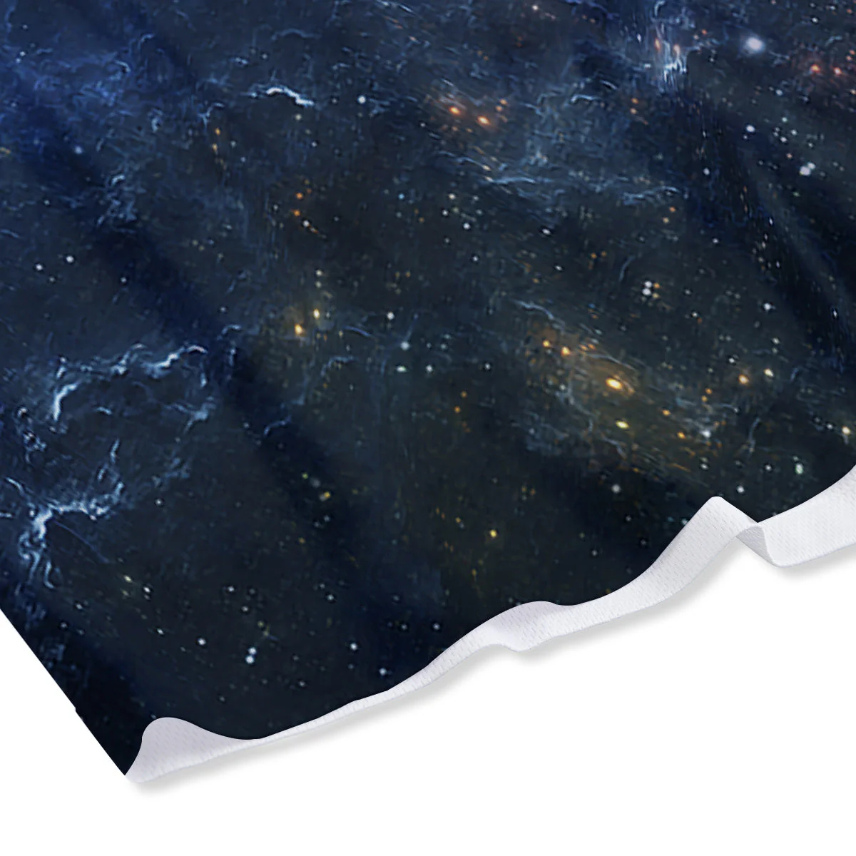 Universe Galaxy Space Dark Nebula Print Mesh Shorts - Image 4