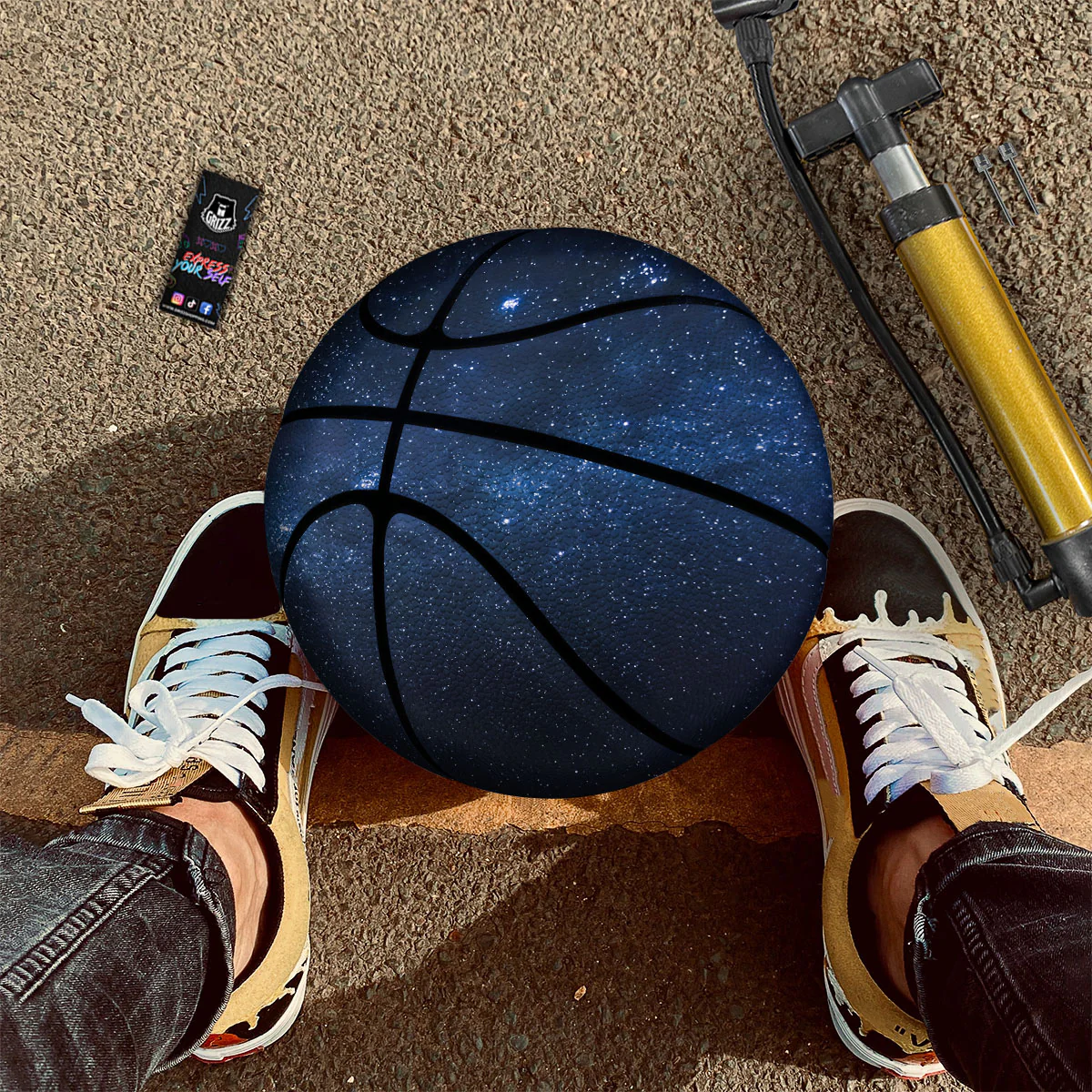 Universe Milky Way Print Basketball - Image 2