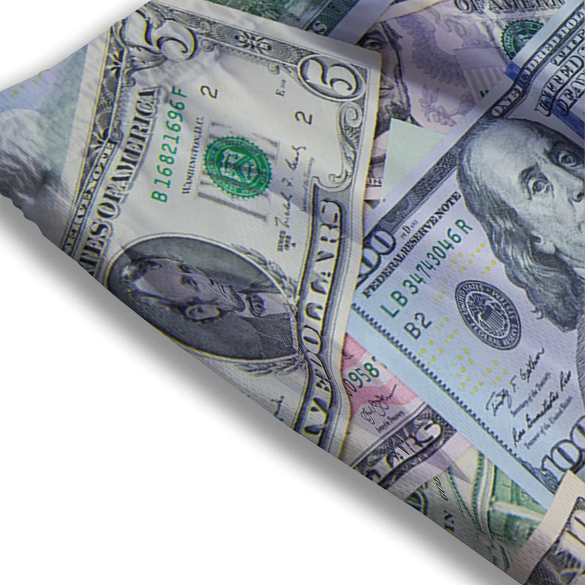 US Dollar Print Mesh Shorts - Image 3