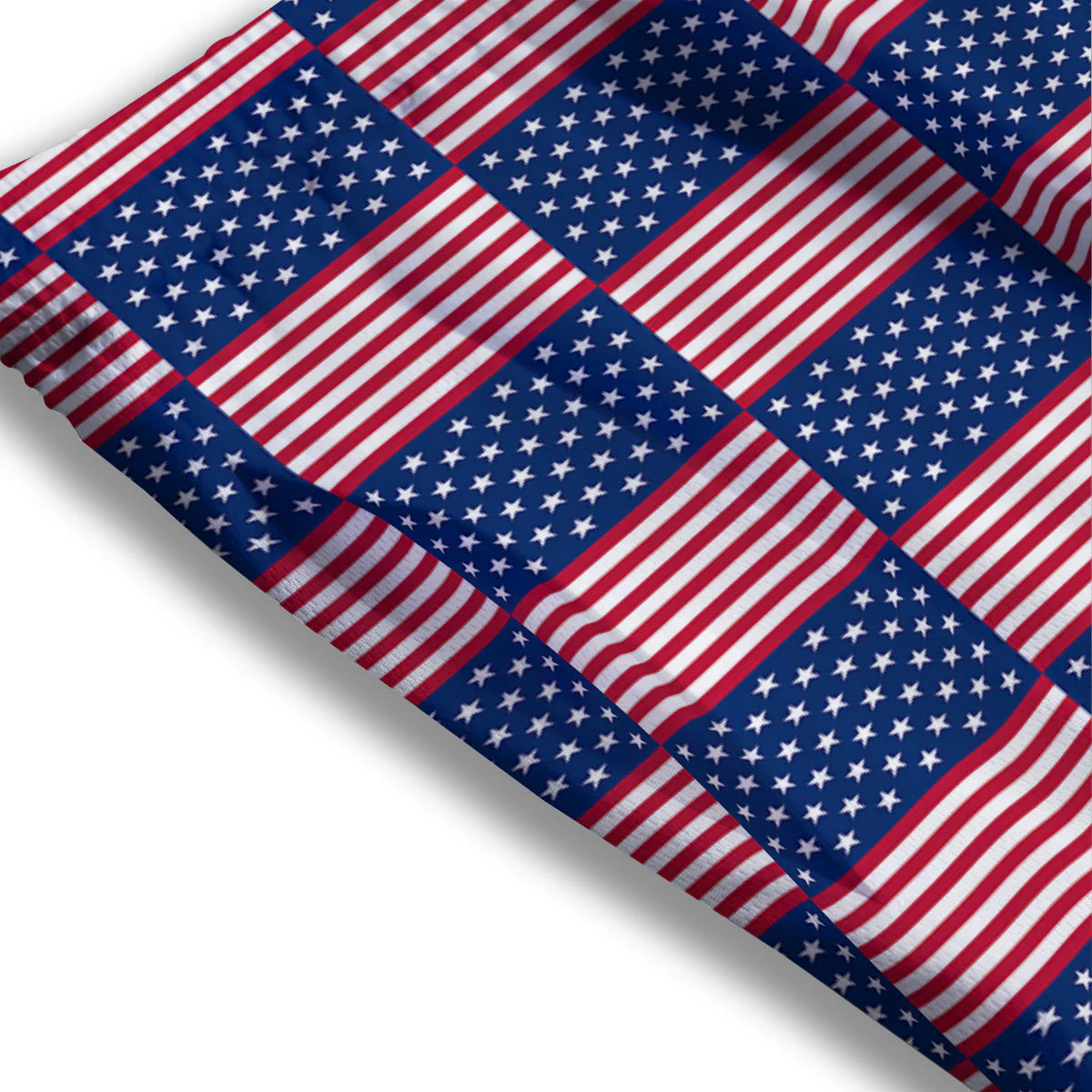 USA Flag 4th of July Print Pattern Mesh Shorts - Image 3