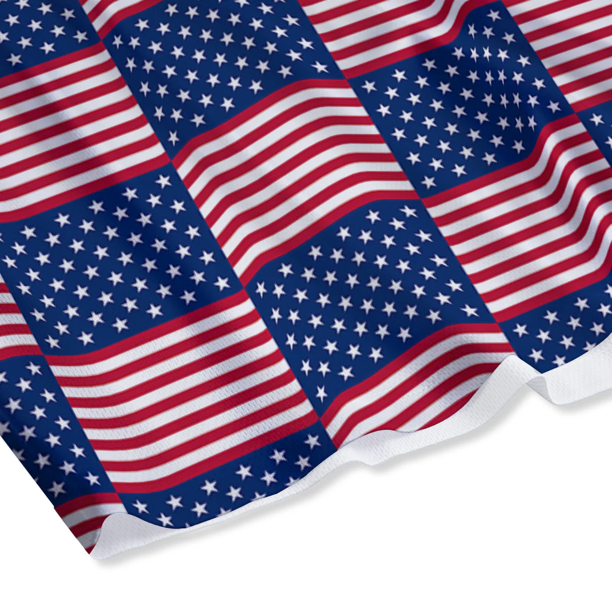USA Flag 4th of July Print Pattern Mesh Shorts - Image 4