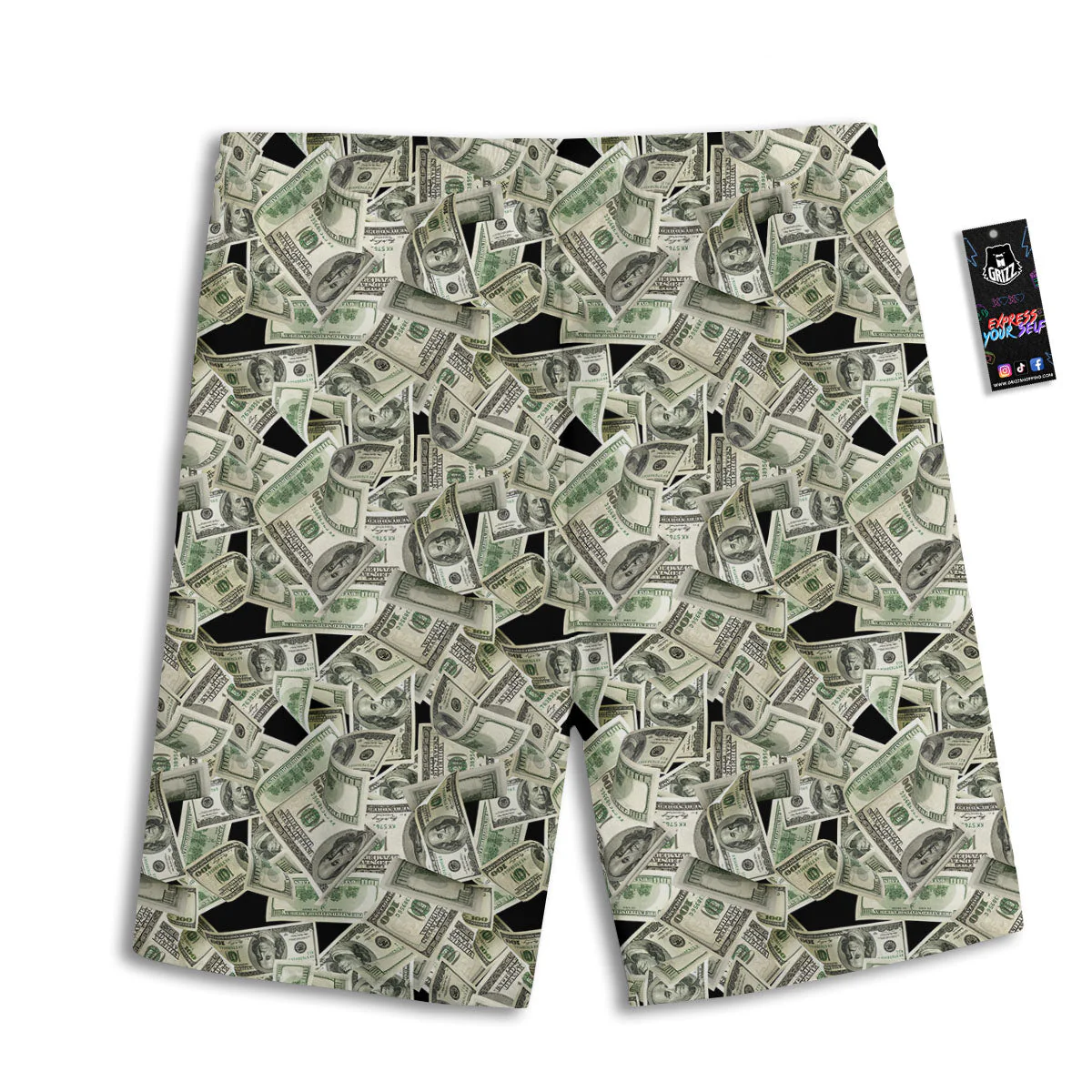 USD Flying Print Men's Athletic Shorts - Image 2