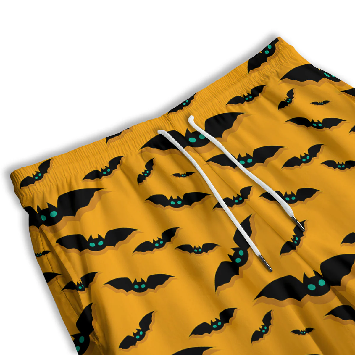Vampire Bat Halloween Print Pattern Men's Athletic Shorts - Image 3