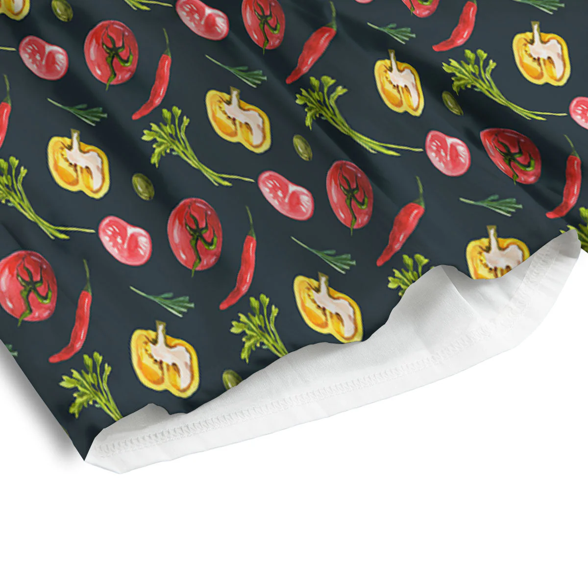 Vegetable Print Pattern Men's Athletic Shorts - Image 4