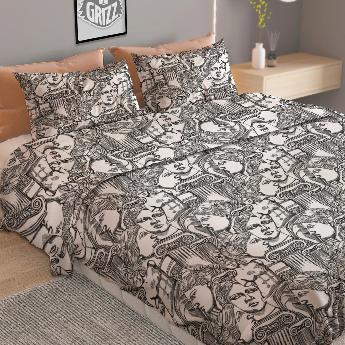 Venus Milos Print Pattern Duvet Cover Bedding Set - Image 2