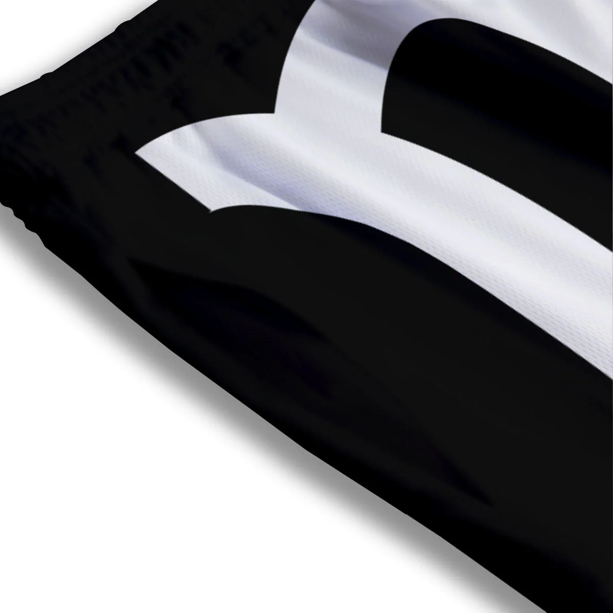 Virgo Sign White And Black Print Mesh Shorts - Image 3