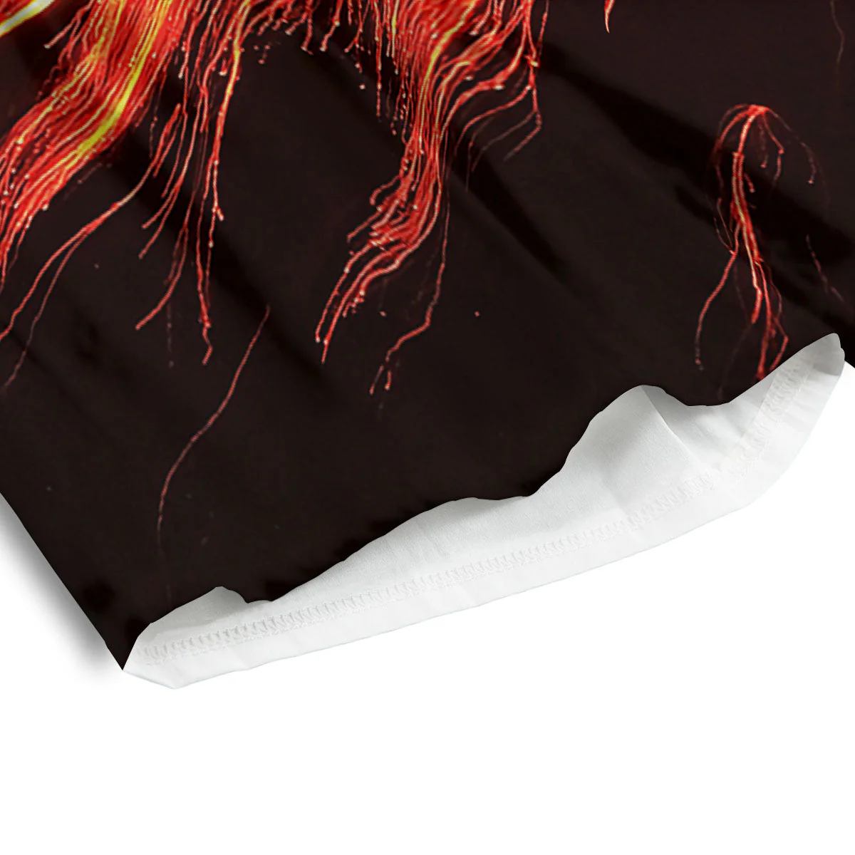 Volcano On Fire Print Men's Athletic Shorts - Image 4