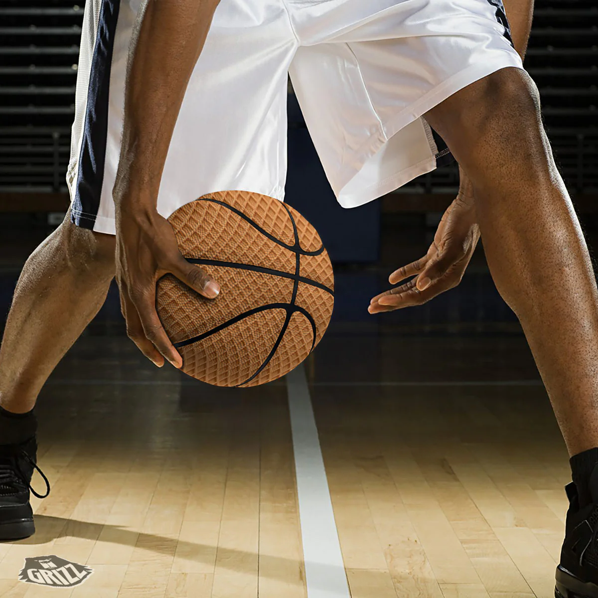Waffles Print Basketball - Image 3