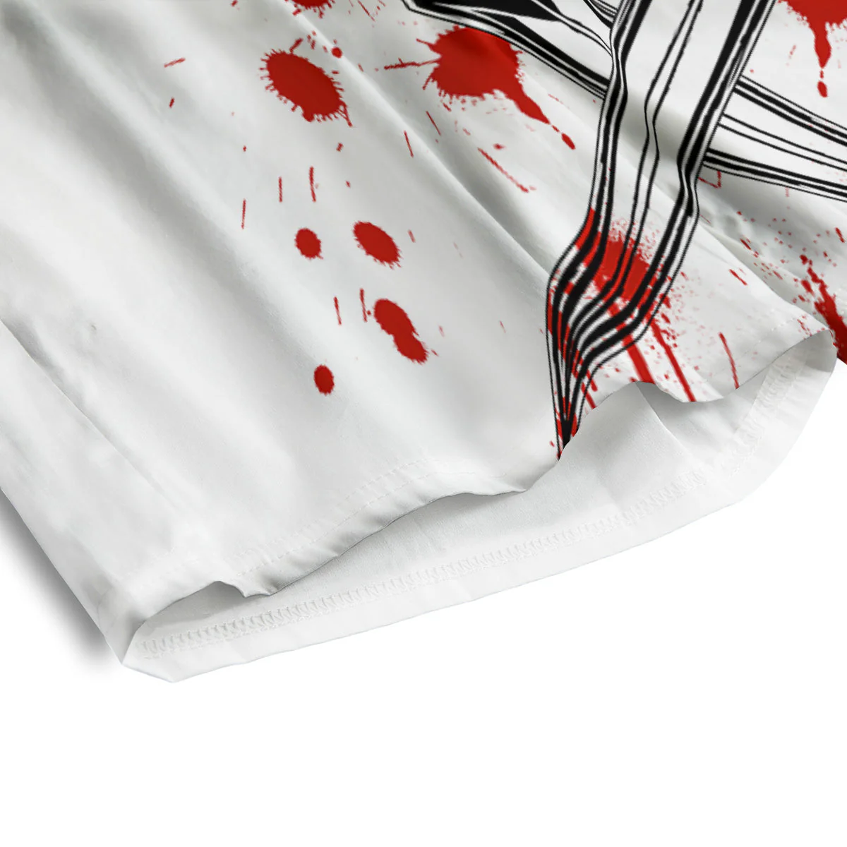 Warrior Bloody Spartan Print Men's Athletic Shorts - Image 4