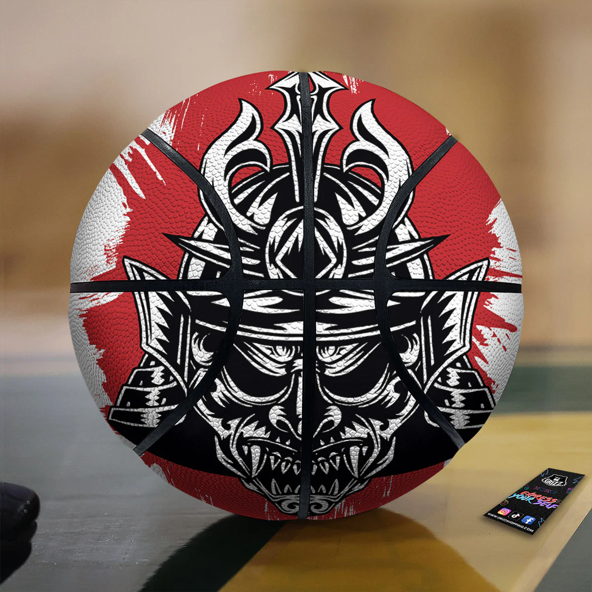 Warrior Japanese Samurai Print Basketball
