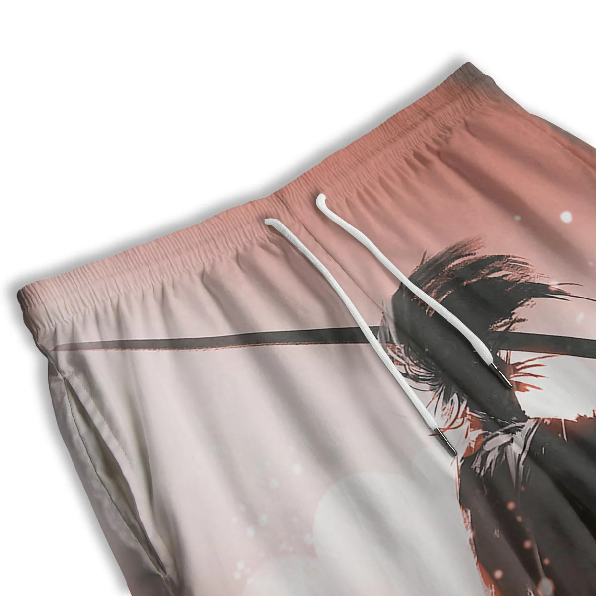 Warrior Sunset Samurai Print Men's Athletic Shorts - Image 3