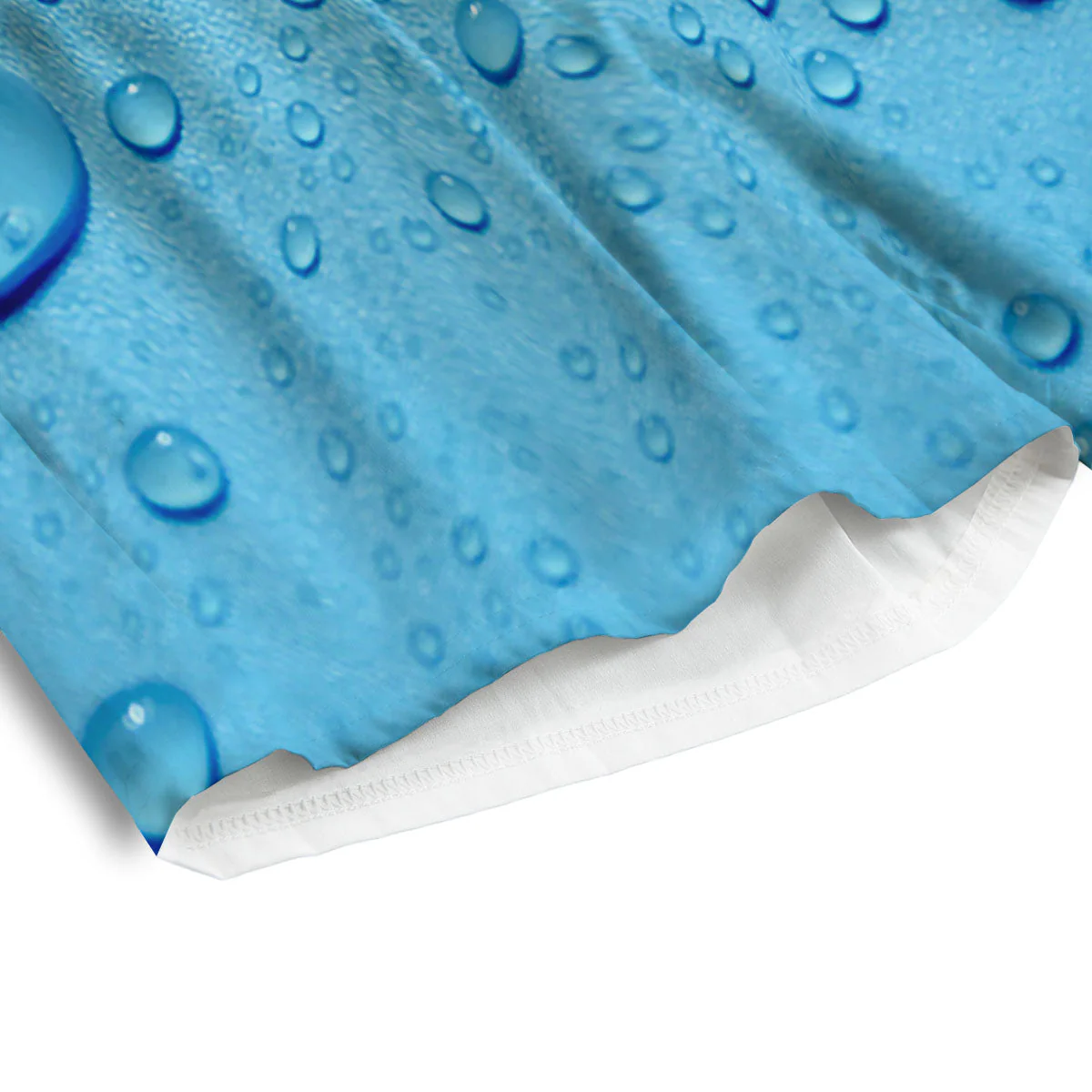 Water Drops Print Men's Athletic Shorts - Image 4