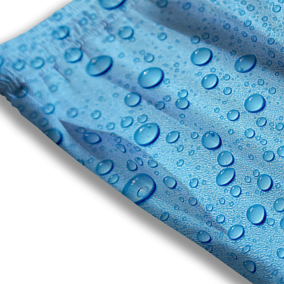 Water Drops Print Mesh Shorts - Image 3